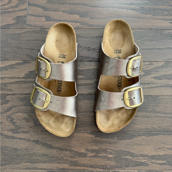 Birkenstock Arizona Big Buckle Sandals -  Sz EU 38 in Graceful Taupe - Picture 3 of 6